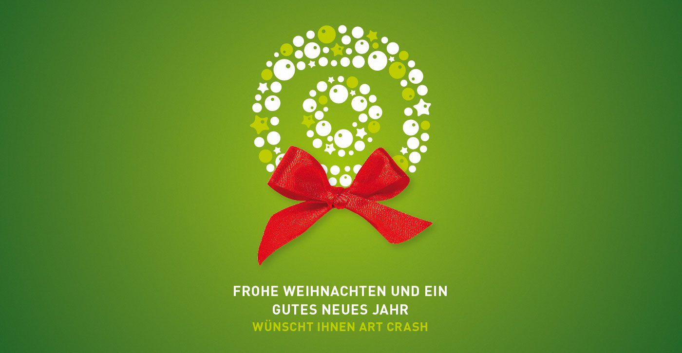 Frohe Weihnachten · Art Crash Werbeagentur Karlsruhe